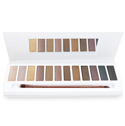 12 Color Eyeshadow Palette & Double-Ended Brush